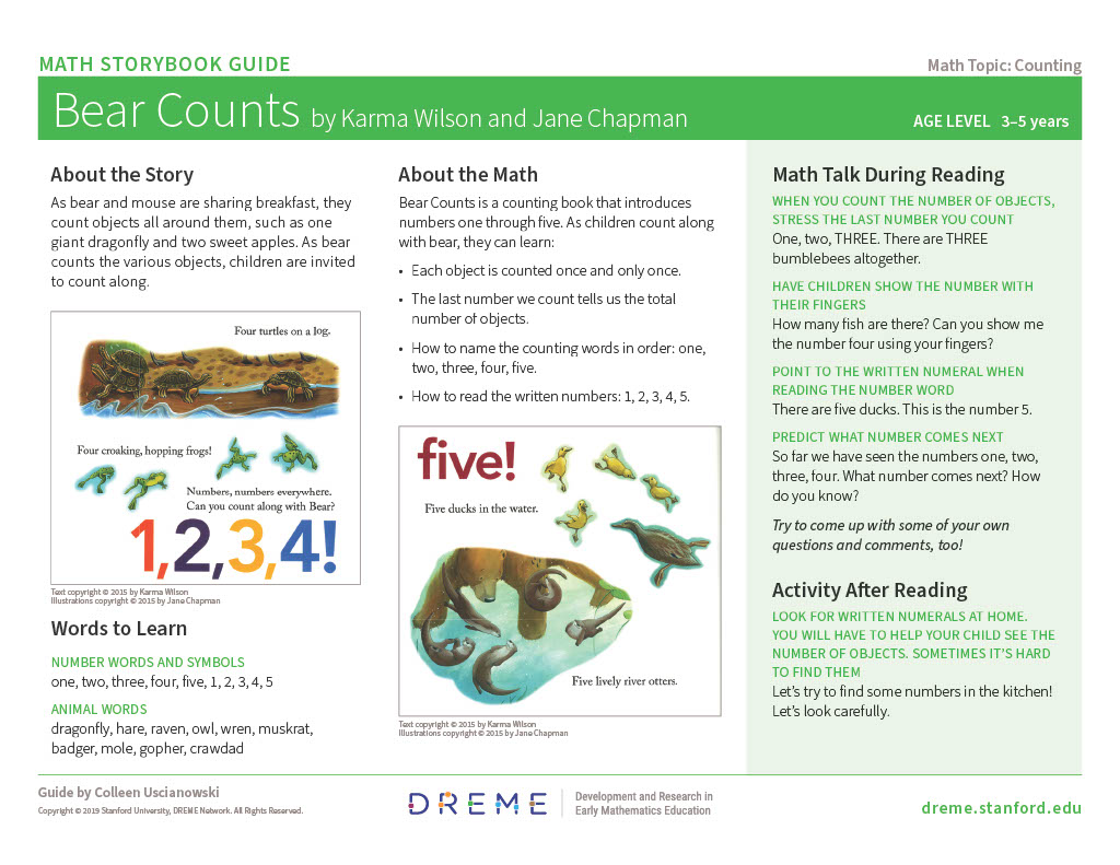 Link to Bear Counts PDF